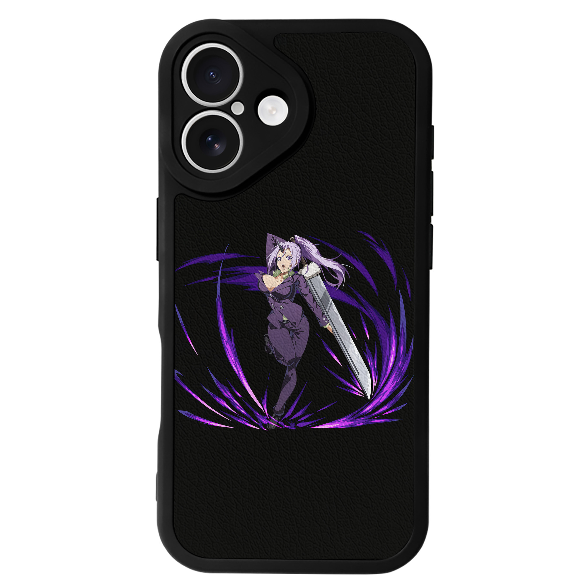 （画像用） 転スラ Regarding Reincarnated to Slime 【iPhone 16シリーズ対応】シリコンスマホケース（レザー調） 材質：シリコン